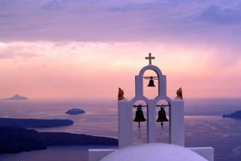 Belltower at Sunrise, Mykonos, Greece | Obraz na stenu