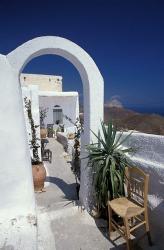 Chora Houses, Blue Aegean Sea, and Agave Tree, Cyclades Islands, Greece | Obraz na stenu