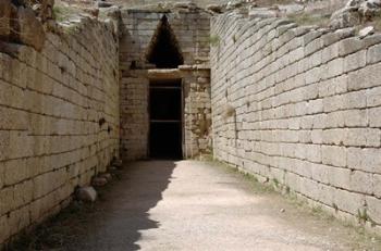 Greece, Peloponnese, Mycenaen art, Tomb of Clitmenestra | Obraz na stenu