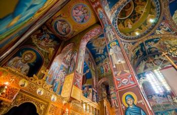 Interior of church in Rethymnon, Crete, Greece | Obraz na stenu