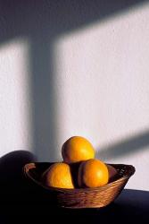 Oia, Santorini, Greece, Oranges in a Basket | Obraz na stenu