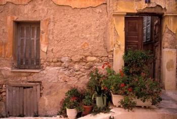 Colorful Architecture on Anafiotika Hill, Athens, Greece | Obraz na stenu