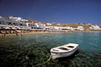 Platis Gialos Beach, Mykonos, Cyclades Islands, Greece | Obraz na stenu
