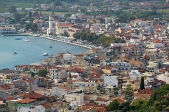 Morning Town View from Venetian Kastro Castle, Zakynthos, Ionian Islands, Greece | Obraz na stenu