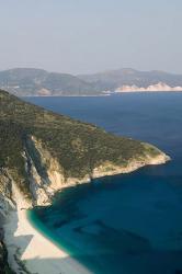 Greece, Ionian Islands, Kefalonia Myrtos coastline | Obraz na stenu