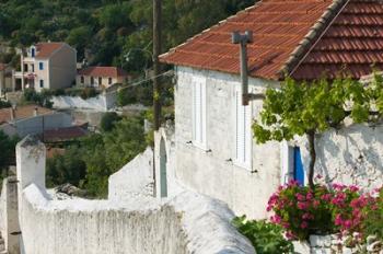 Hillside Vacation Villa Detail, Assos, Kefalonia, Ionian Islands, Greece | Obraz na stenu