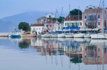 Yacht Harbor, Fiskardo, Kefalonia, Ionian Islands, Greece | Obraz na stenu