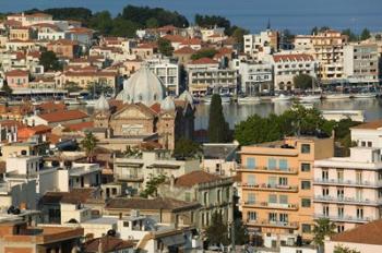 Viewed from Western Hills, Lesvos, Mithymna, Northeastern Aegean Islands, Greece | Obraz na stenu