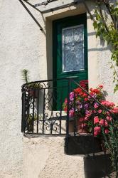 Doorway, Skala Sykaminia, Lesvos, Mithymna, Northeastern Aegean Islands, Greece | Obraz na stenu