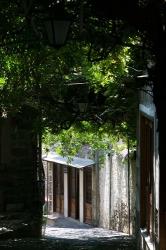 Shaded Shopping Street, Lesvos, Mithymna, Northeastern Aegean Islands, Greece | Obraz na stenu