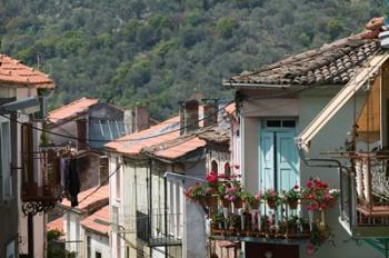 Mountain Town, Agiasos, Lesvos, Mytilini, Aegean Islands, Greece | Obraz na stenu