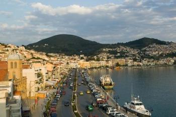 View Along Themistokleous Sofuli Street, Vathy, Samos, Aegean Islands, Greece | Obraz na stenu