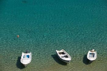 Greece, Dodecanese, Rhodes, Lindos Harbor, Boats | Obraz na stenu