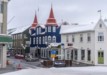 Akureyri, Iceland During Winter | Obraz na stenu