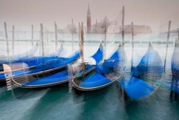 Italy, Venice Abstract Of Gondolas At St Mark's Square | Obraz na stenu