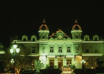 Monte Carlo Casino at Night, Monaco | Obraz na stenu