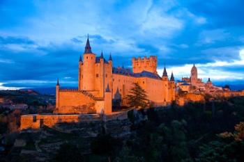 Spain, Segovia Alcazar Castle at Sunset | Obraz na stenu