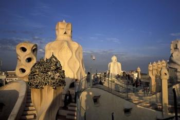 Antonio Gaudi's Casa Mila, Barcelona, Spain | Obraz na stenu