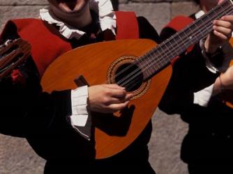 Street Minstrels, Santiago de Compostela, Spain | Obraz na stenu