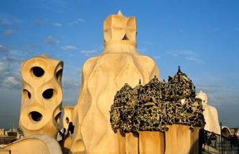 Antonio Gaudi's La Pedrera, Casa Mila, Barcelona, Spain | Obraz na stenu