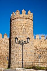 Spain, Castilla y Leon Scenic medieval city walls of Avila | Obraz na stenu