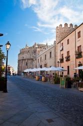 Spain, Castilla y Leon Region Restaurants along the City of Avila | Obraz na stenu
