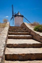 Spain, Toledo Province, Consuegra Stairway to a La Mancha windmill | Obraz na stenu