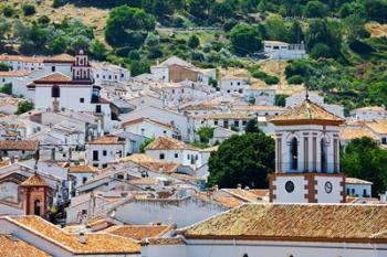 Spain, Andalucia, Cadiz Province, Grazalema View of the town | Obraz na stenu