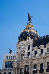 Spain, Madrid Metropolis building on Grand Via | Obraz na stenu