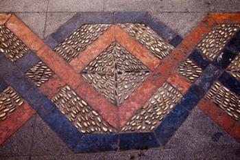Spain, Andalusia, Malaga Province, Ronda Decorative Tile Floor | Obraz na stenu