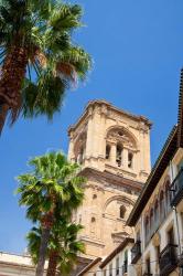 Spain, Granada This is the bell tower of the Granada Cathedral | Obraz na stenu
