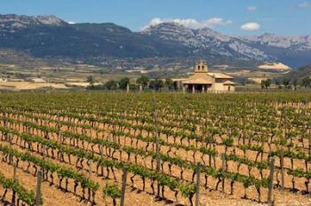 Small church next to the Wine Culture Museum, Briones village, La Rioja, Spain | Obraz na stenu