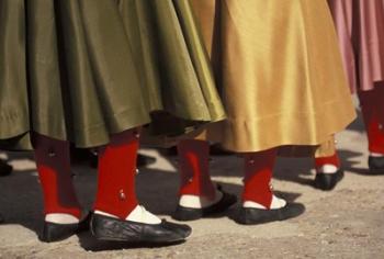 Children's Dance Group at Poble Espanyol, Montjuic, Barcelona, Spain | Obraz na stenu