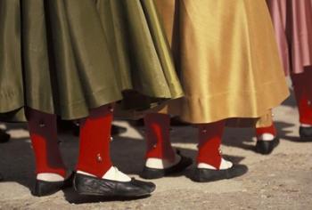 Children's Dance Group at Poble Espanyol, Montjuic, Barcelona, Spain | Obraz na stenu