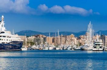 Palma de Mallorca harbor, Majorca, Balearic Islands, Spain | Obraz na stenu