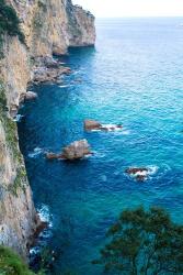 Spain, Cantabria, Faro del Caballo, Mount Buciero, Cliffs | Obraz na stenu