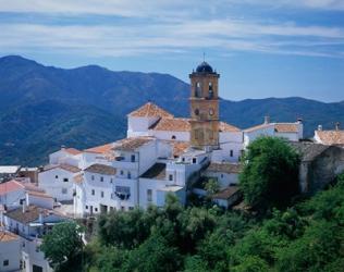 White Village of Algatocin, Andalusia, Spain | Obraz na stenu