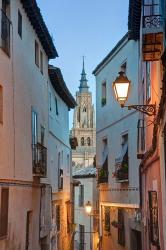 Alleyway and Toledo Cathedral Steeple, Toledo, Spain | Obraz na stenu