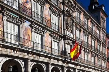 Spain, Madrid, Plaza Mayor, Building Detail | Obraz na stenu