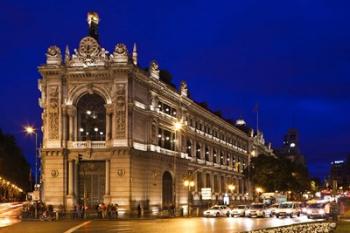 Banco de Espana, Plaza de Cibeles, Madrid, Spain | Obraz na stenu