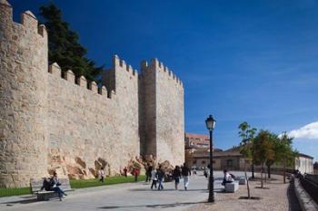 Spain, Castilla y Leon, Avila, Las Murallas, Walls | Obraz na stenu