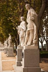 Spain, Madrid, Plaza de Oriente, Statues of Kings | Obraz na stenu