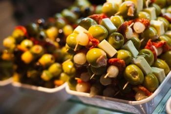 Tapas, Mercado de San Miguel, Madrid, Spain | Obraz na stenu