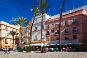 Spain, Cadiz, buildings on Plaza de la Catedral | Obraz na stenu