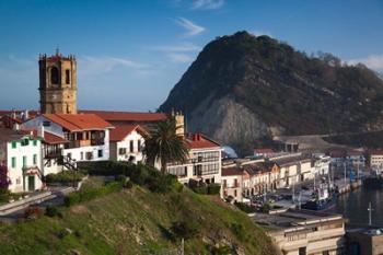 Spain, Getaria, Iglesia de San Salvador Church | Obraz na stenu