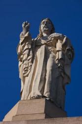 Christ Atop Castilla Santa Cruz de la Mota, San Sebastian, Spain | Obraz na stenu