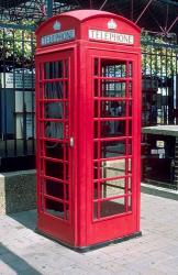 Red Telephone Booth, London, England | Obraz na stenu