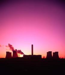 Coal Fired Power Station, Warrington, Cheshire, England | Obraz na stenu