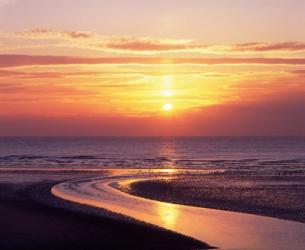 Sunset, Blackpool, Lancashire, England | Obraz na stenu