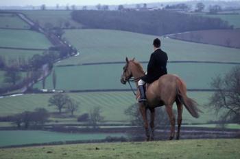 Man on horse, Leicestershire, England | Obraz na stenu